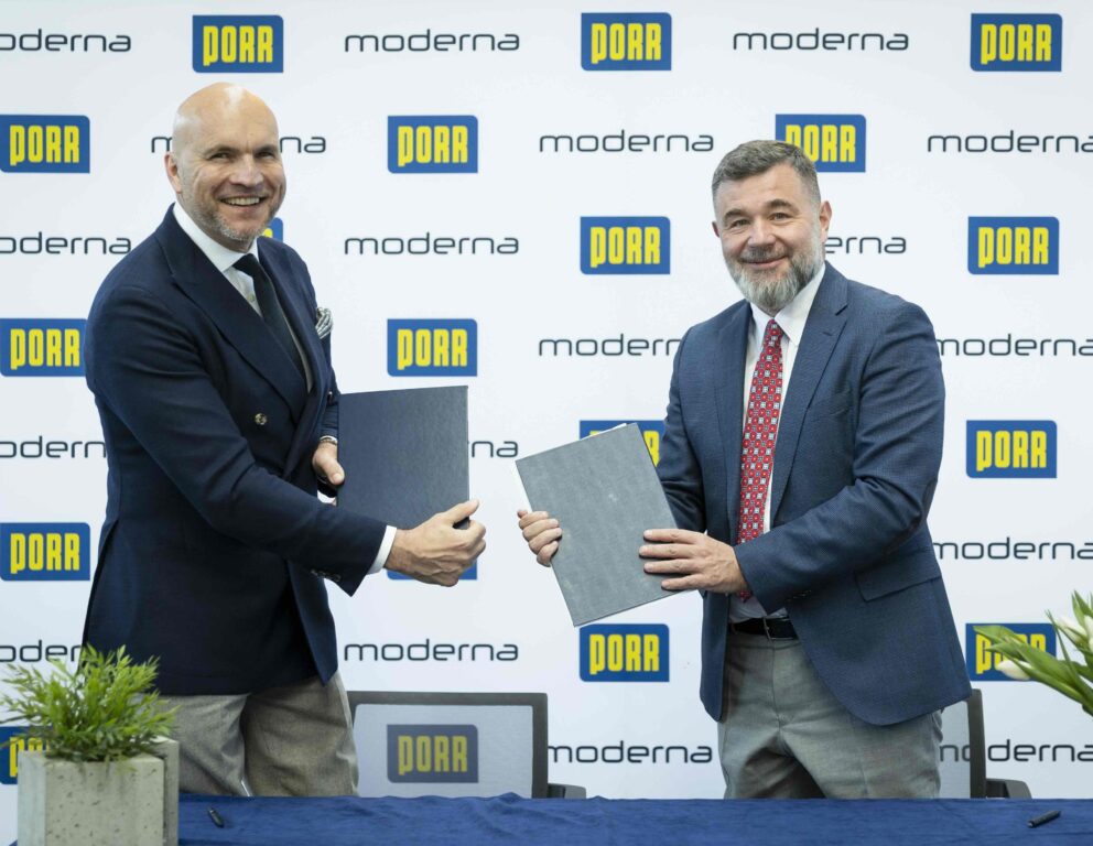 Adam Małaczek – Prezes Zarządu Moderna Holding, Piotr Kledzik – Prezes Zarządu PORR S.A.